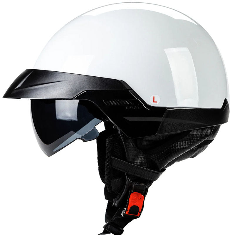 Offener Gesicht Motorradhelm mit Sonnenschutz Visier