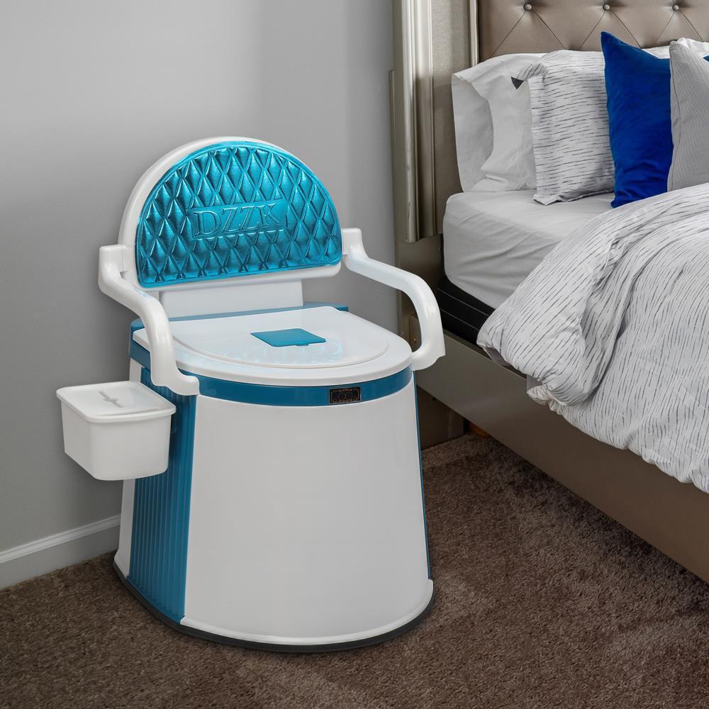 Tragbare Toilette mit Abnehmbarem Inneneimer und Papierhalter