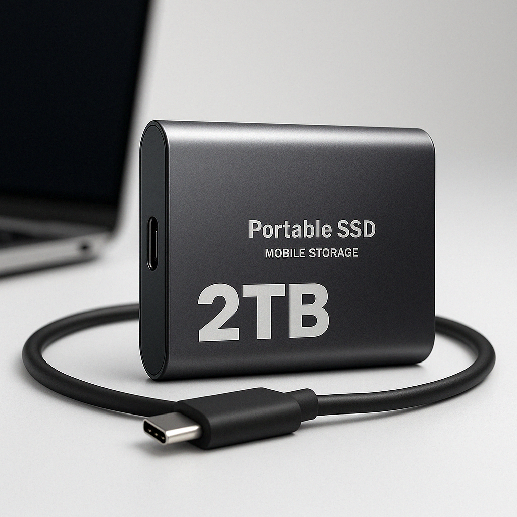 Tragbarer SSD Mobiler Speicher mit 2 TB