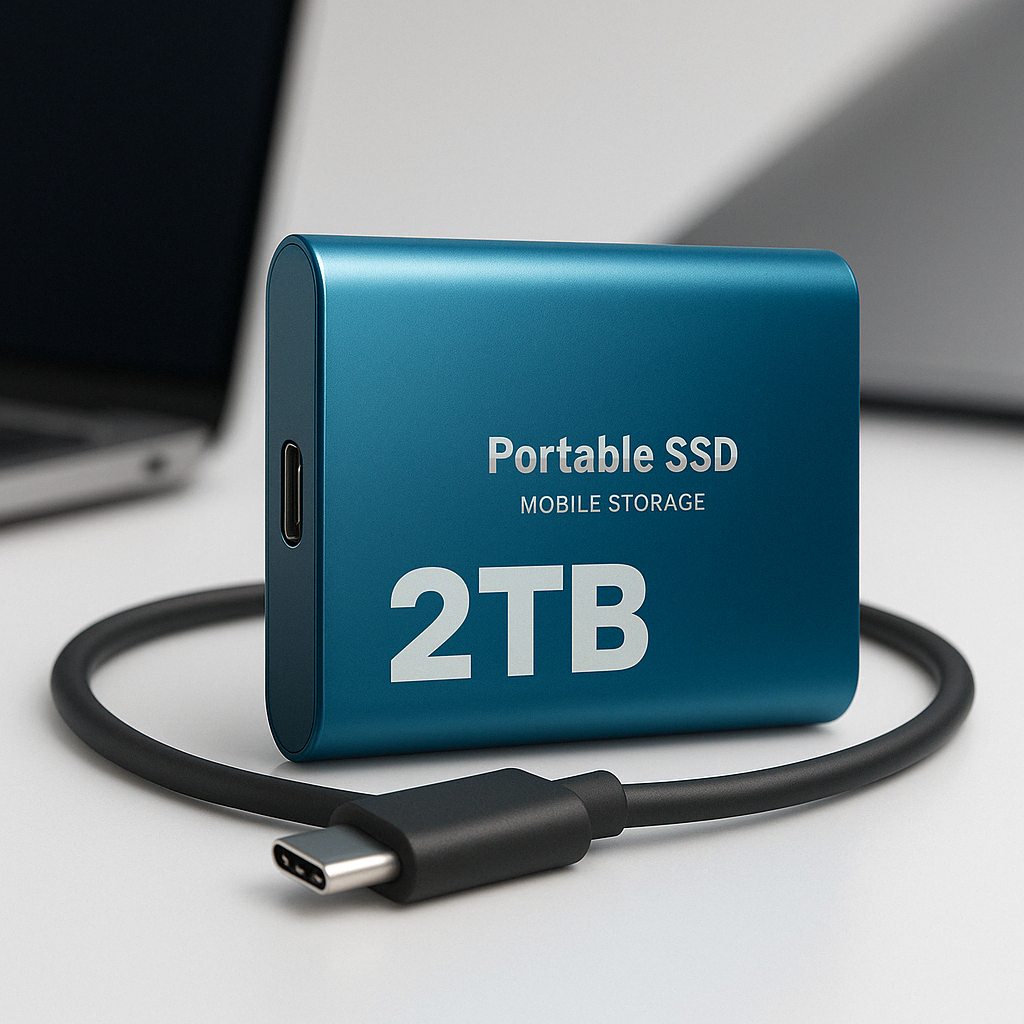 Tragbarer SSD Mobiler Speicher mit 2 TB