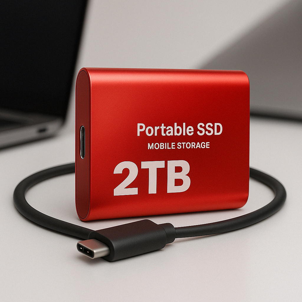 Tragbarer SSD Mobiler Speicher mit 2 TB