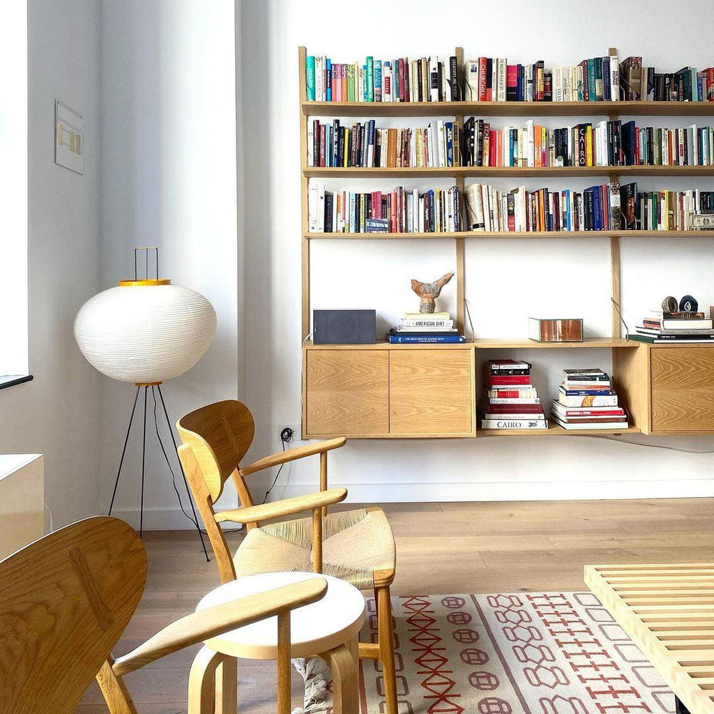 Skulpturale Japanisch Inspirierte Stehlampe