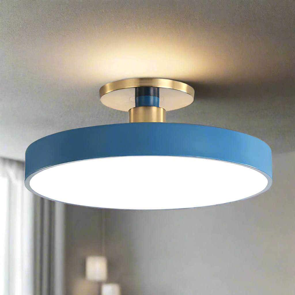 Moderne Runde LED-Deckenleuchte mit Bündiger Montage
