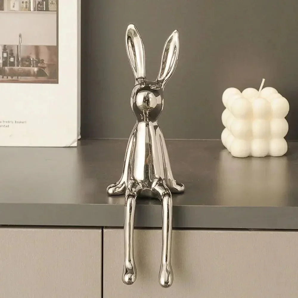 Sitzender Hase Figur für Heimdekoration