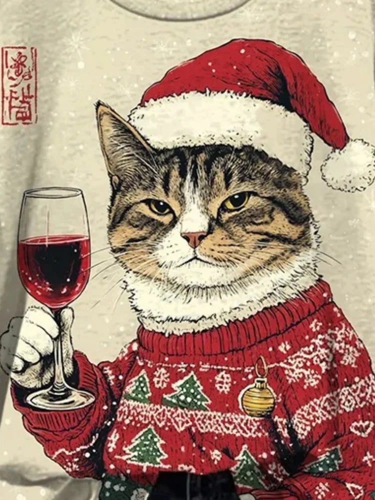 Winter Weihnachtpullover Damen | Süße Tiere