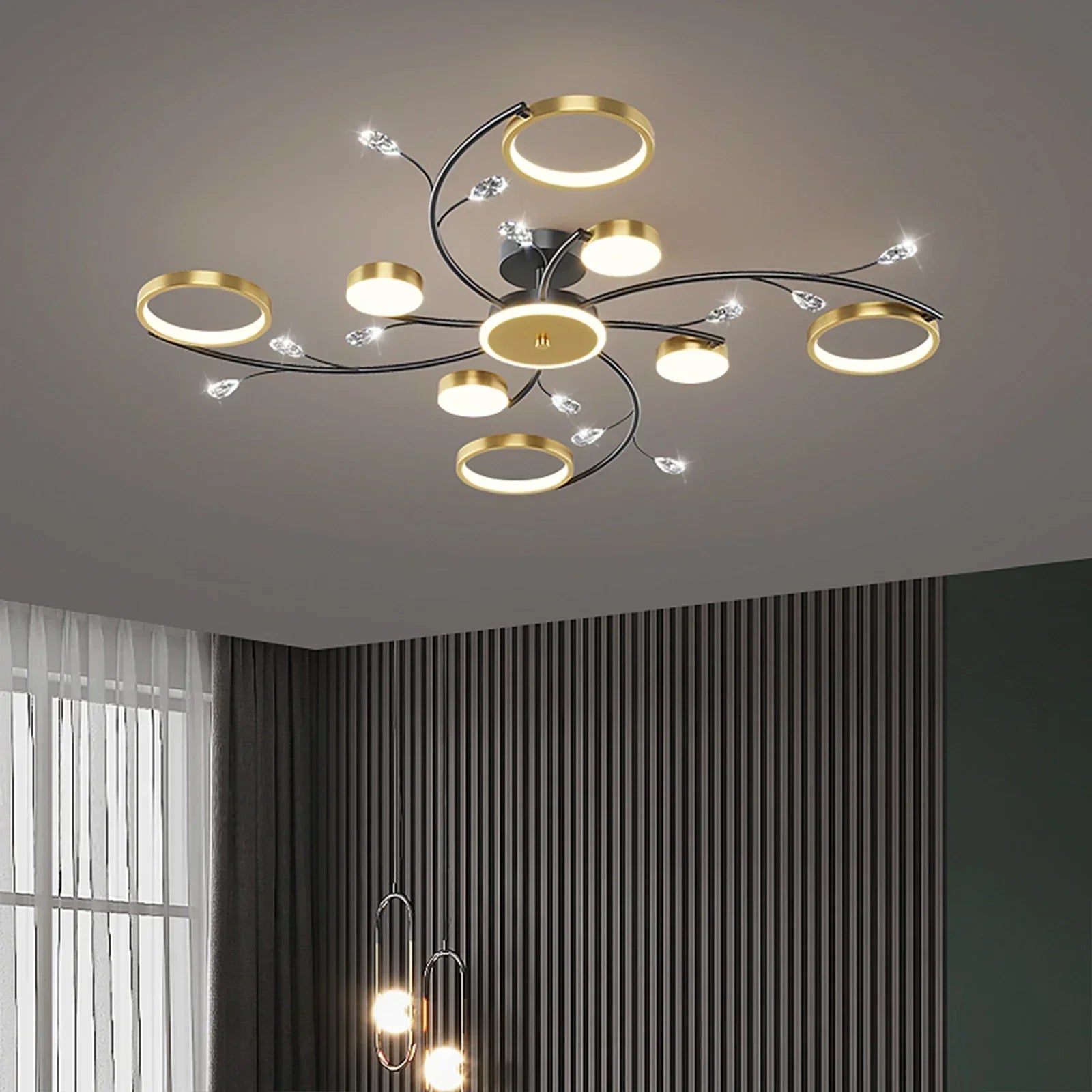 Luxuriöse LED-Pendelleuchte mit Dimmbarer Funktion