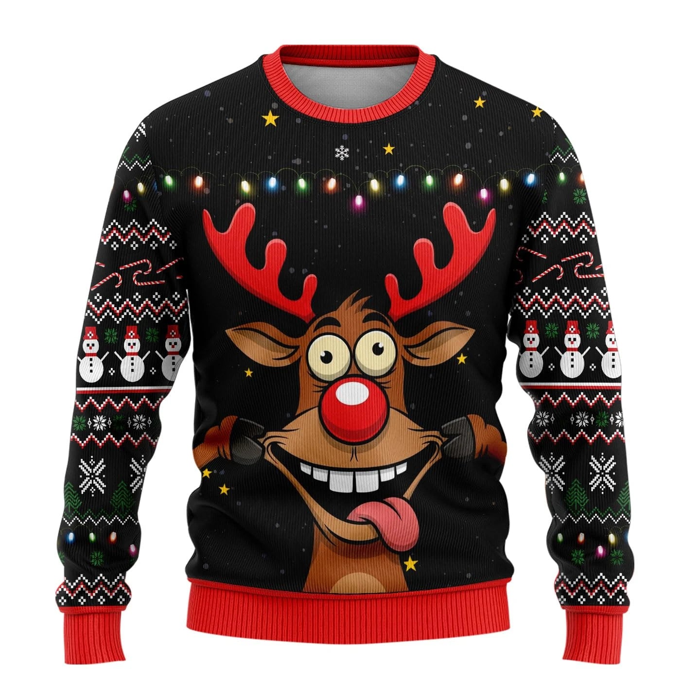 Lustig 3D Drucken Weihnachtspullover Unisex | Winter