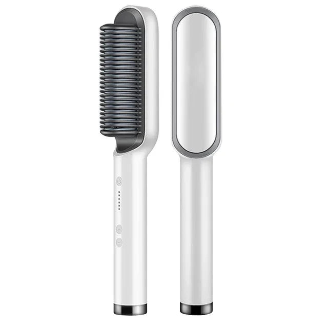 2-in-1 Locken- und Glättbürste mit 5 Temperatureinstellungen