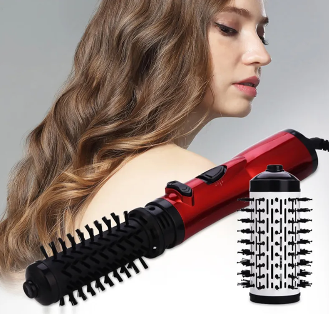 2-in-1 Rotierender Heißluftstyler und Lockenbürste