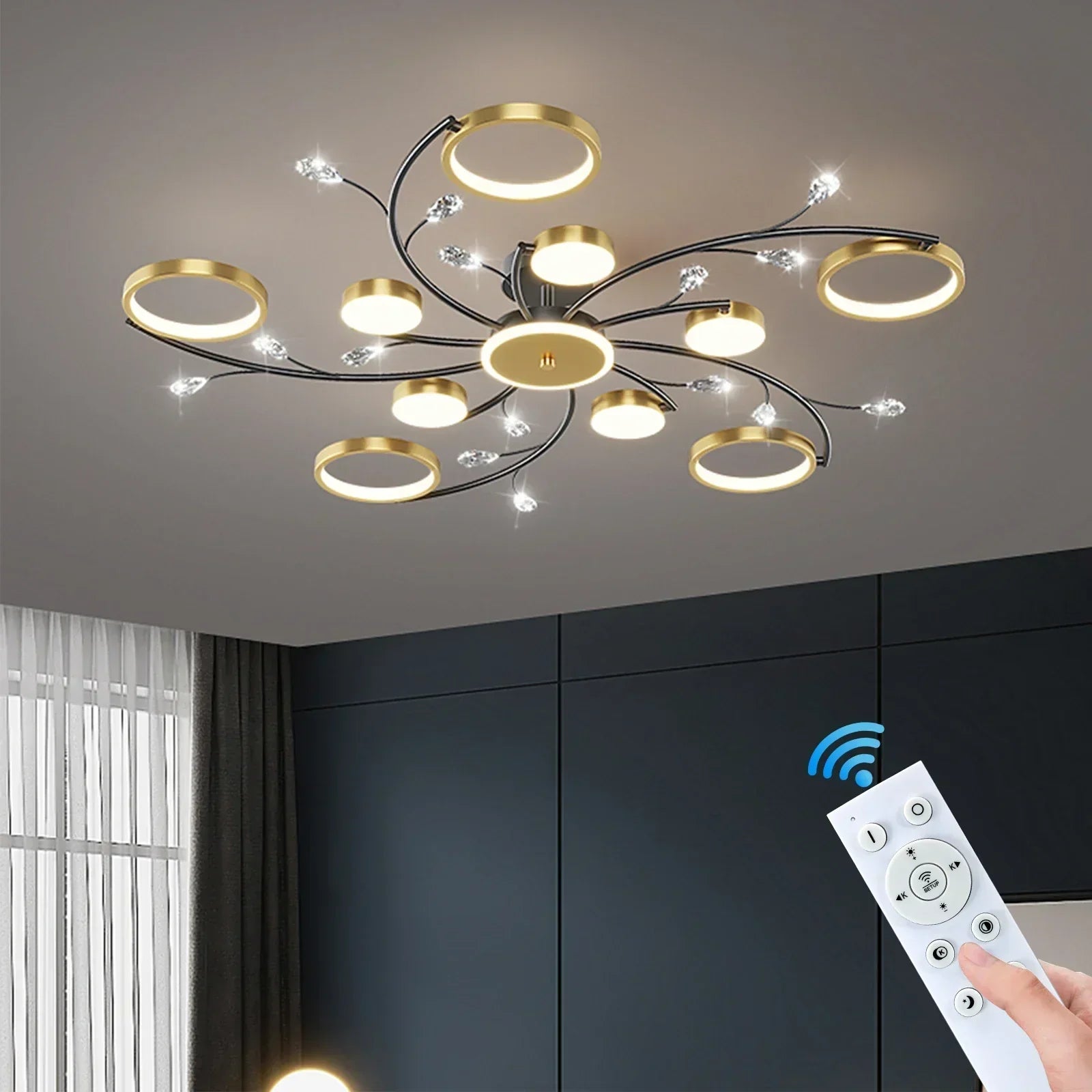 Luxuriöse LED-Pendelleuchte mit Dimmbarer Funktion