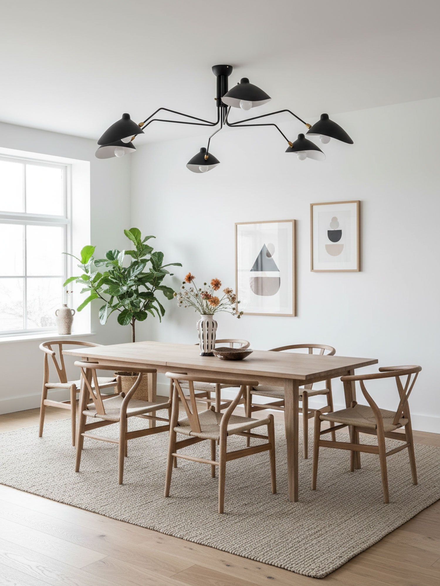 Dreiflammige Retro Deckenleuchte