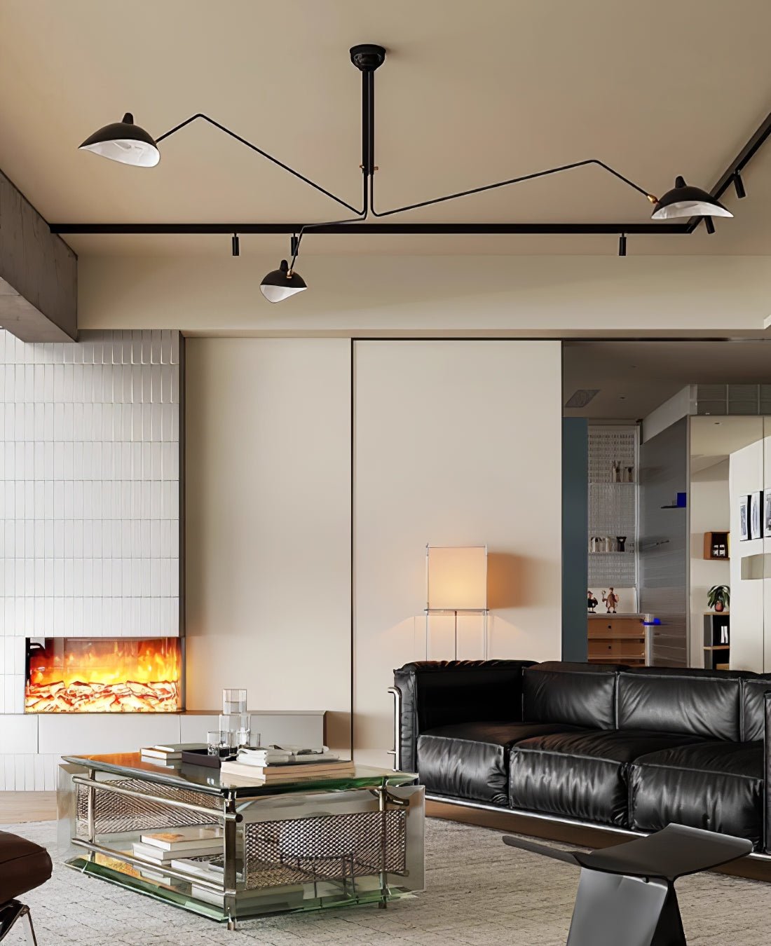 Dreiflammige Retro Deckenleuchte