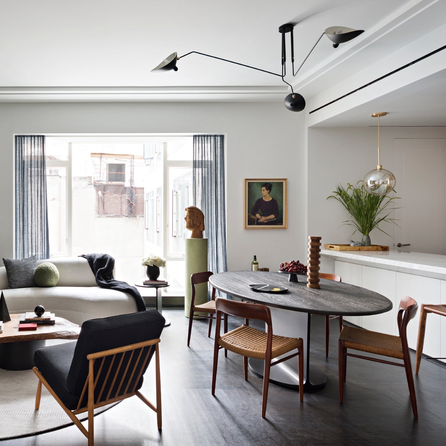 Dreiflammige Retro Deckenleuchte