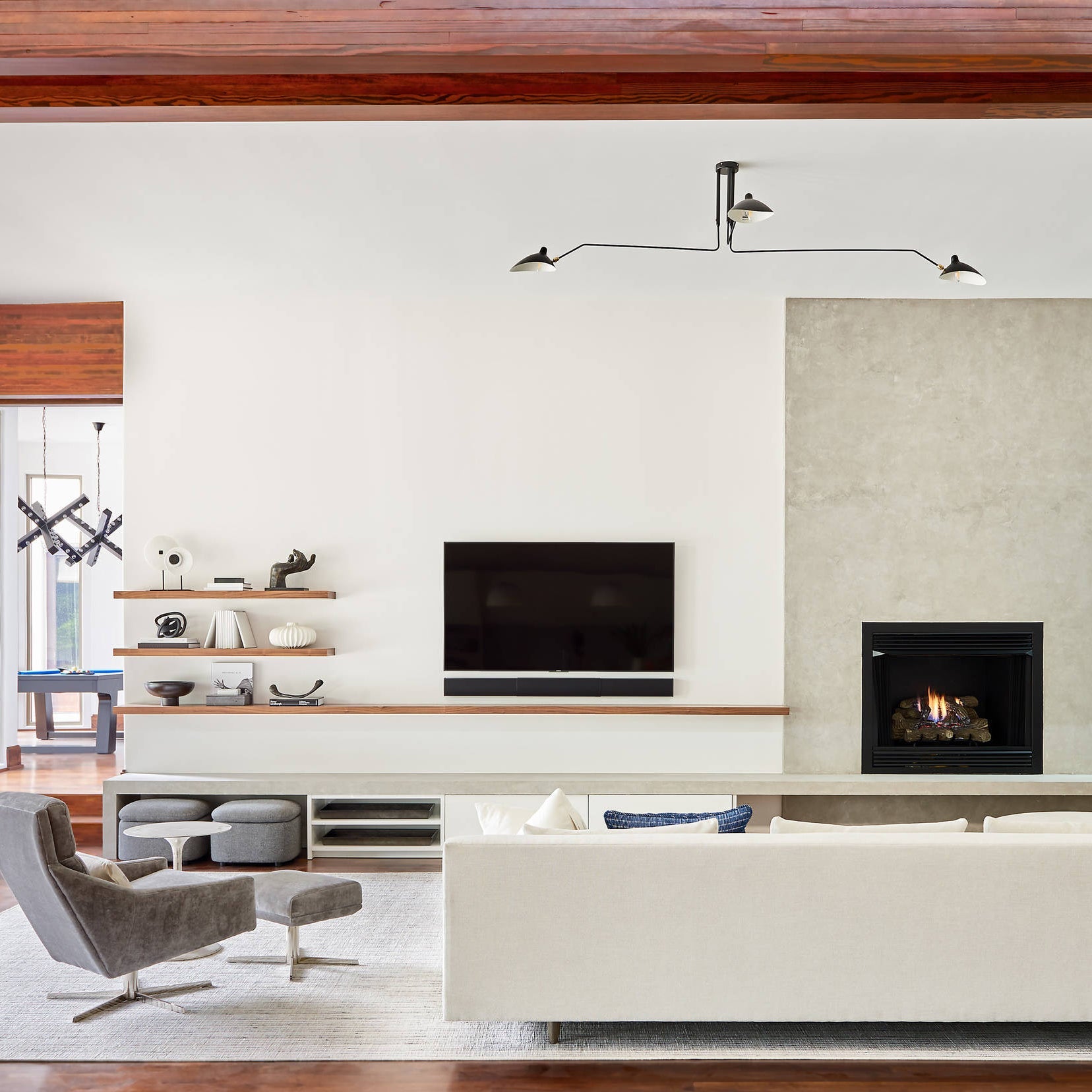 Dreiflammige Retro Deckenleuchte