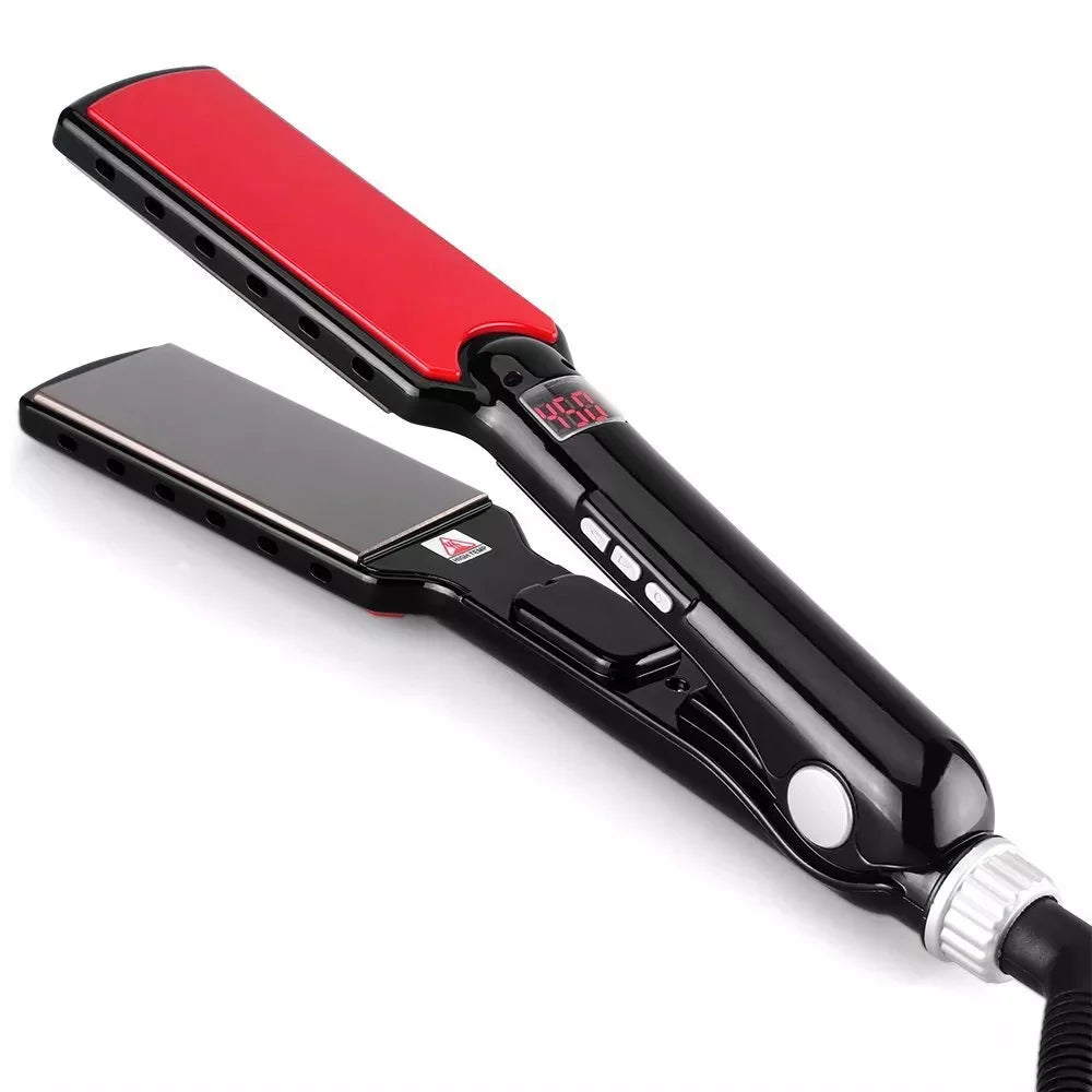 Professioneller Haarglätter mit Breiter Platte und Einstellbarer Temperatur