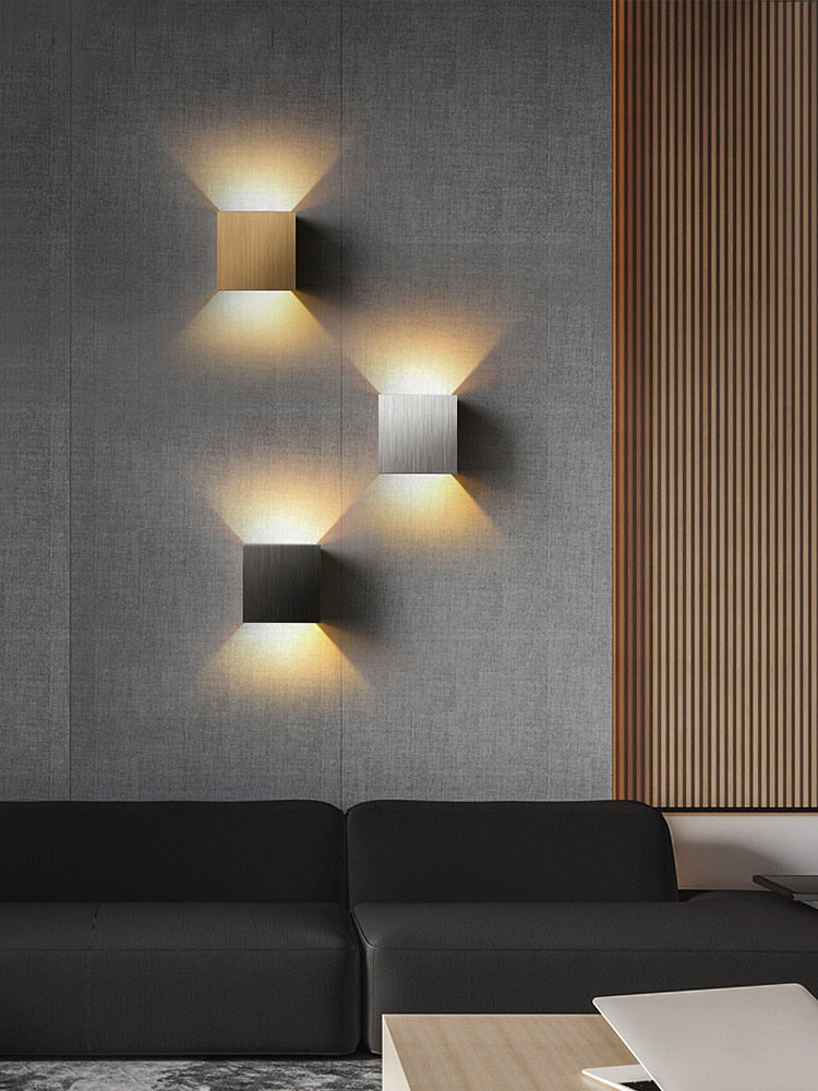 Minimalistische Quadratische Led-Wandleuchte