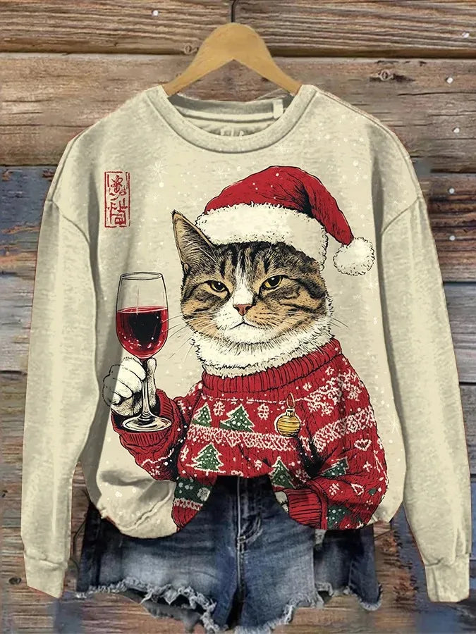 Winter Weihnachtpullover Damen | Süße Tiere