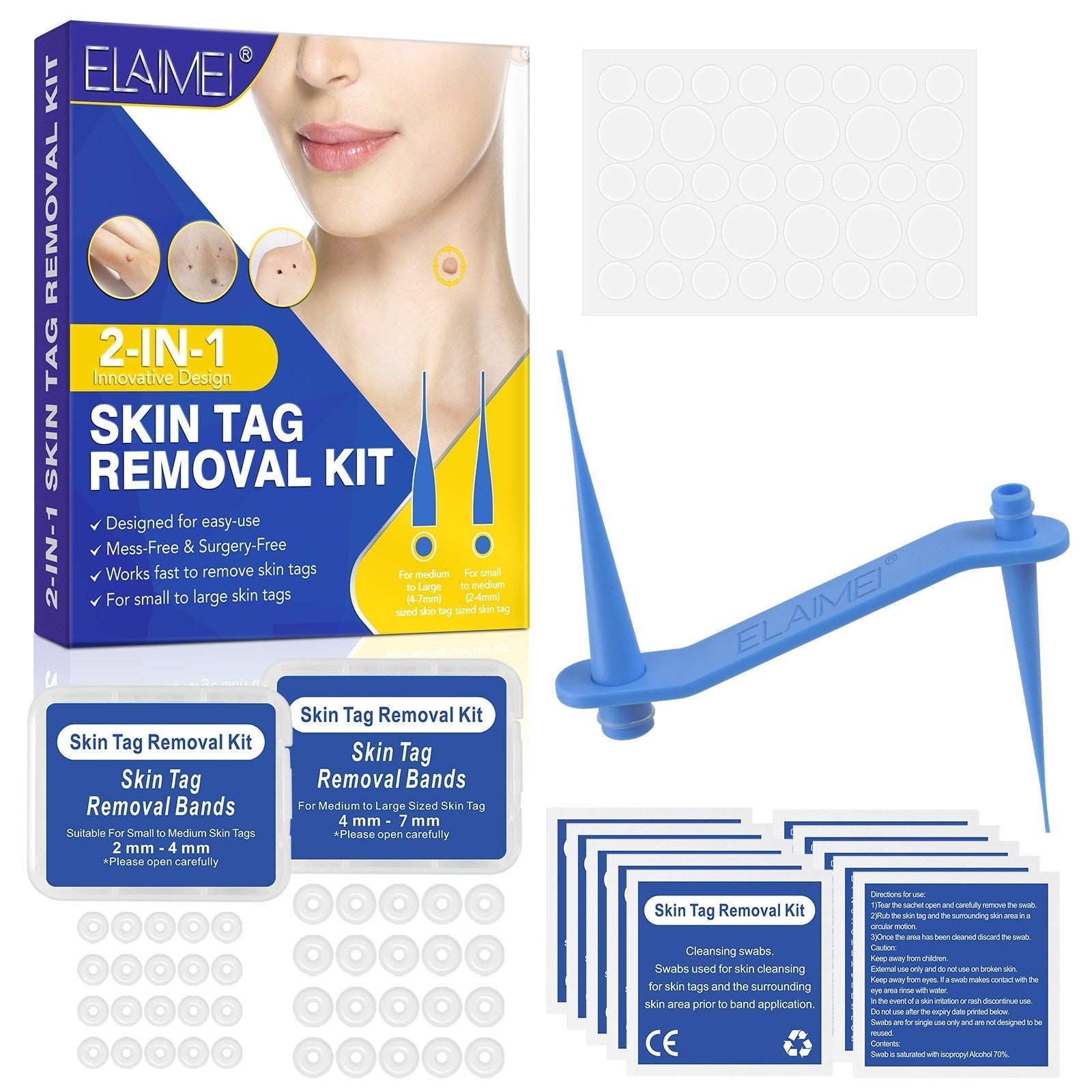 2-in-1-Kit zur Entfernung von Hautmarkierungen