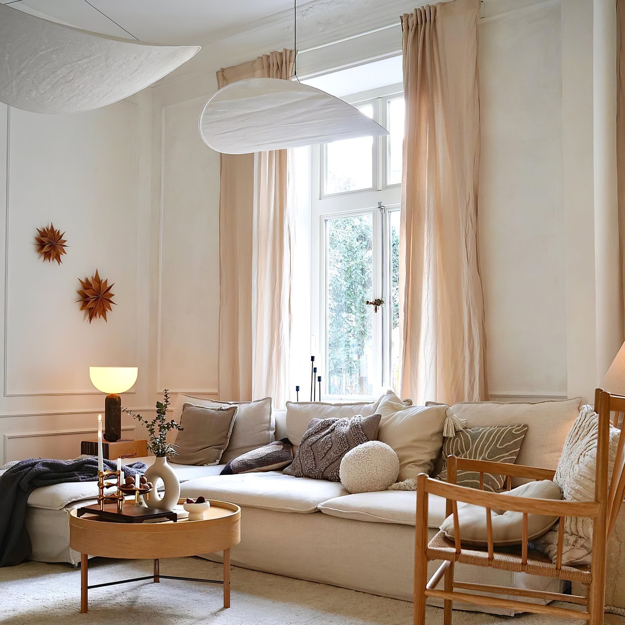 Moderne Nordische Pendelleuchte Im Wolkenform