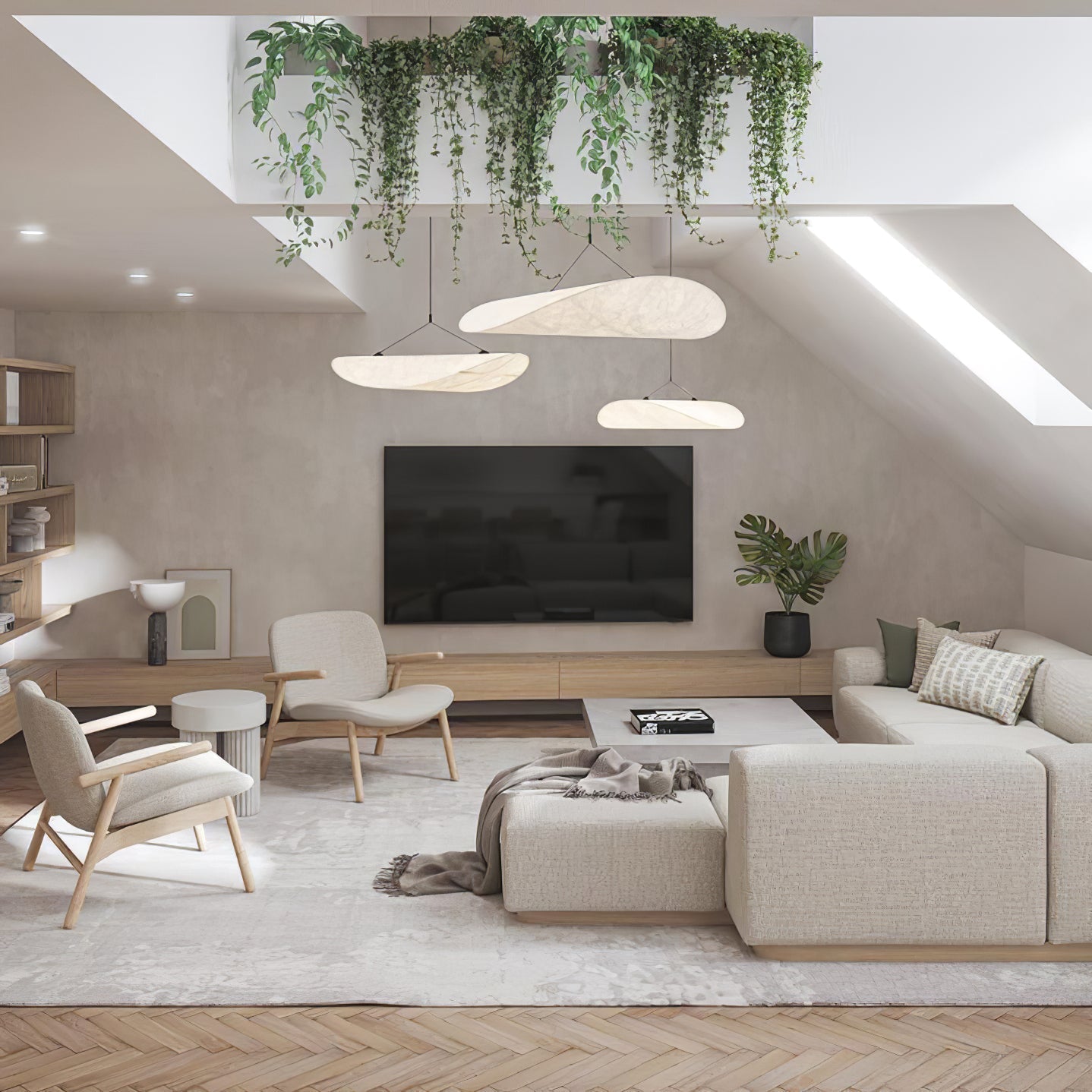 Moderne Nordische Pendelleuchte Im Wolkenform