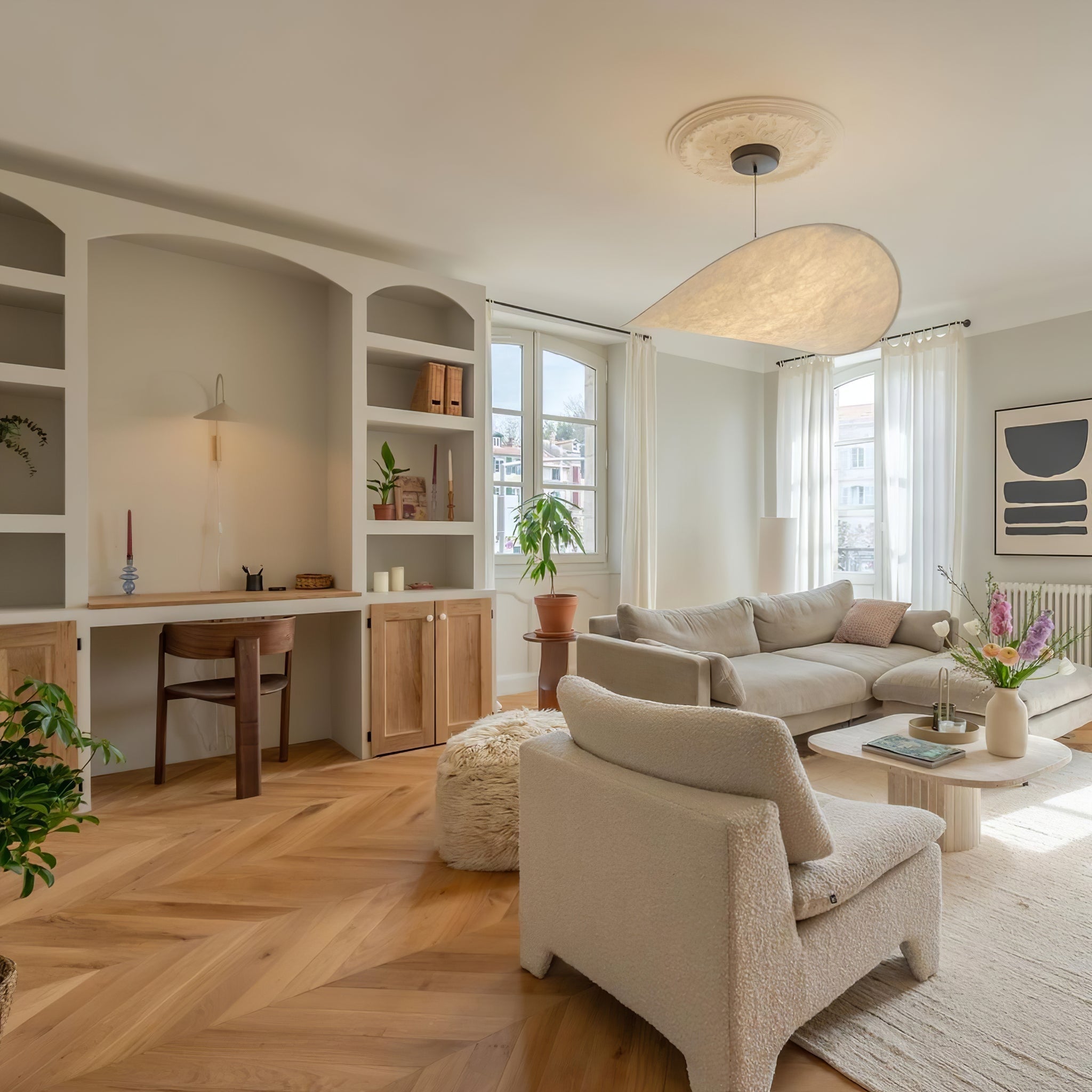 Moderne Nordische Pendelleuchte Im Wolkenform