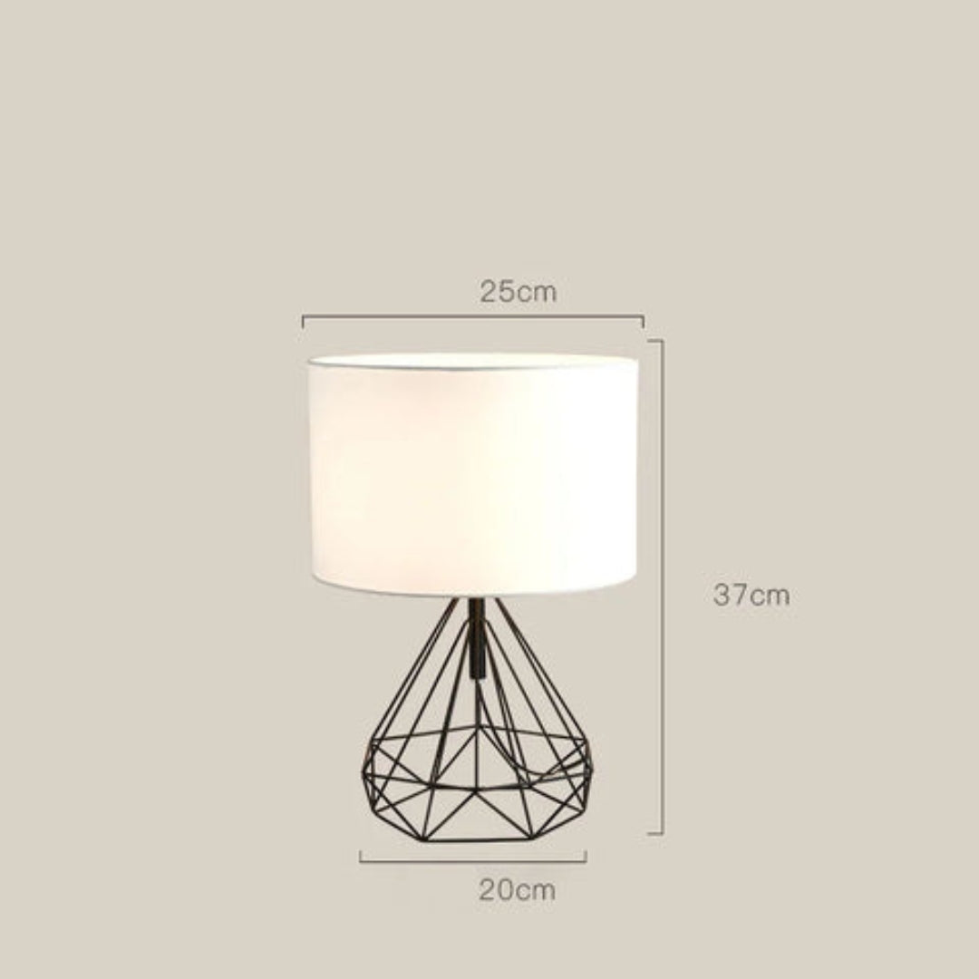 LumiLine - Geometrische Tischlampe Mit Modernem Drahtdesign