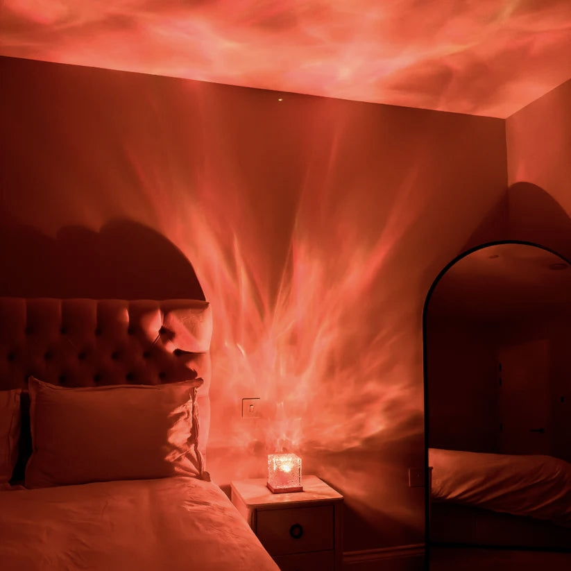 ZenGlow - Beruhigende Ozeanwellen-Lampe Für Entspannung & Besseren Schlaf