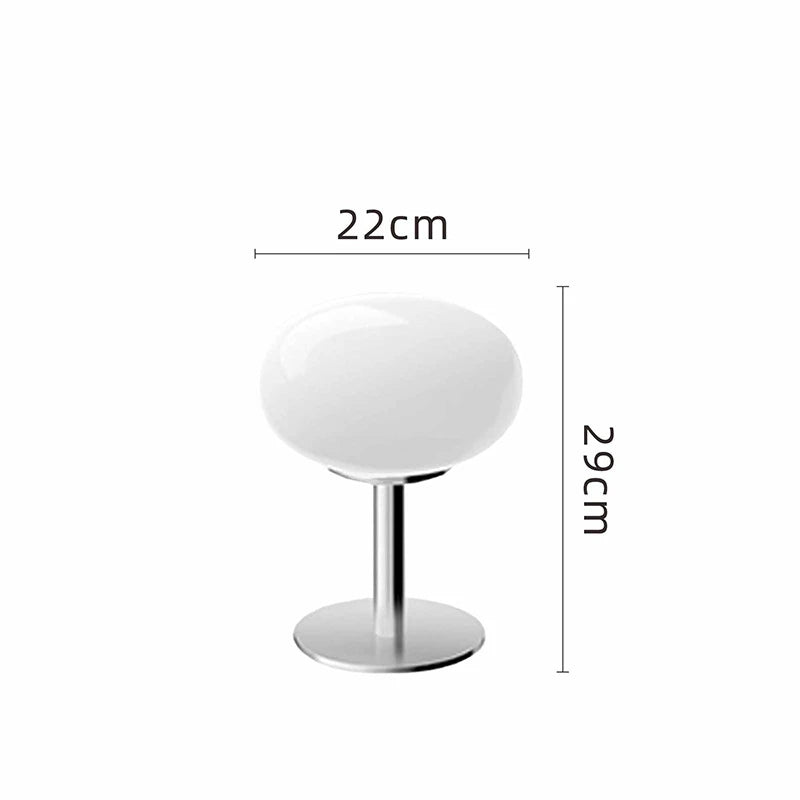 GlowArt - Kabellose Bauhaus Tischlampe mit dimmbarem LED-Licht