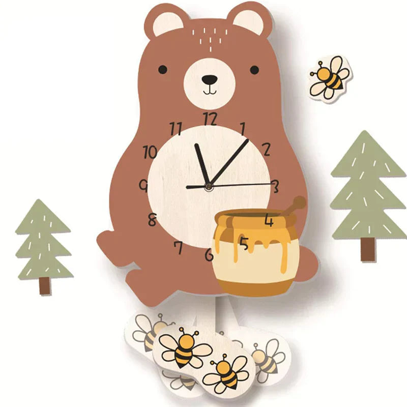 Kinder-Pendel-Wanduhr