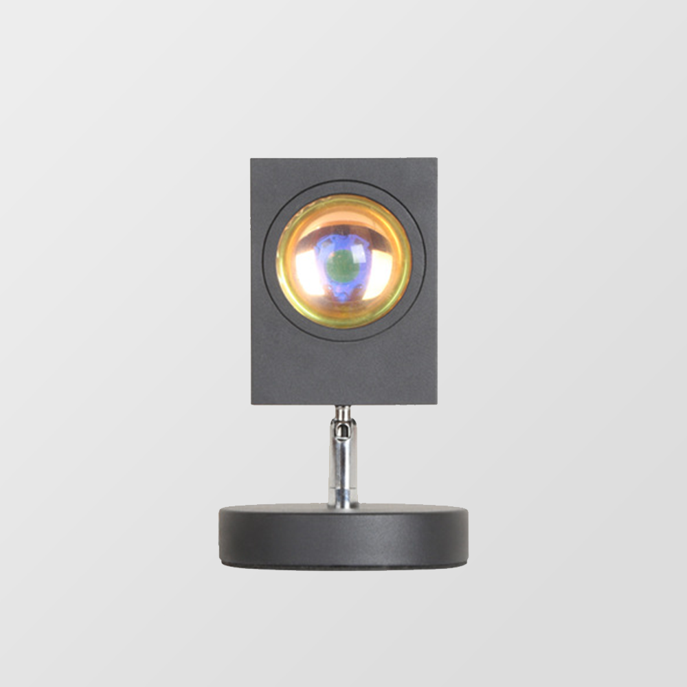 SunGlow – Retro Tischlampe mit Sonnenuntergangseffekt