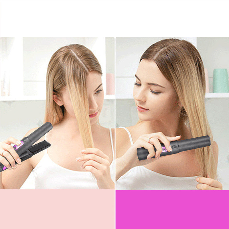 Tragbarer Kabelloser Haarglätter und Lockenstab