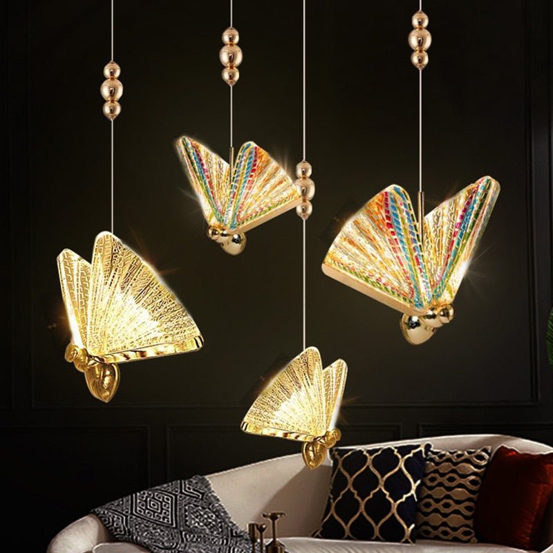 Elegante Schmetterlings-LED-Pendelleuchte