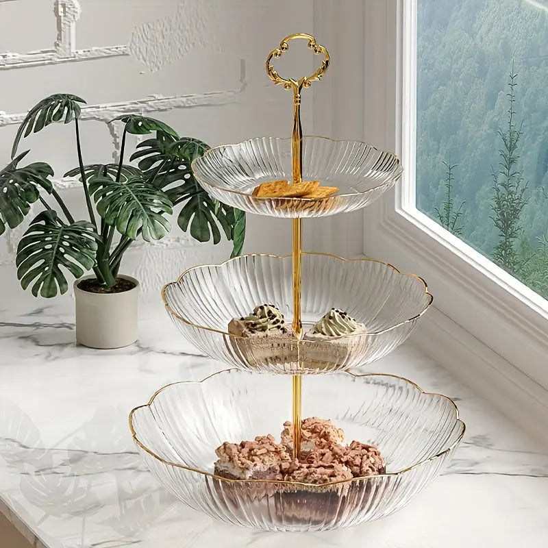 Mehrschichtiges Serviertablett für Obst