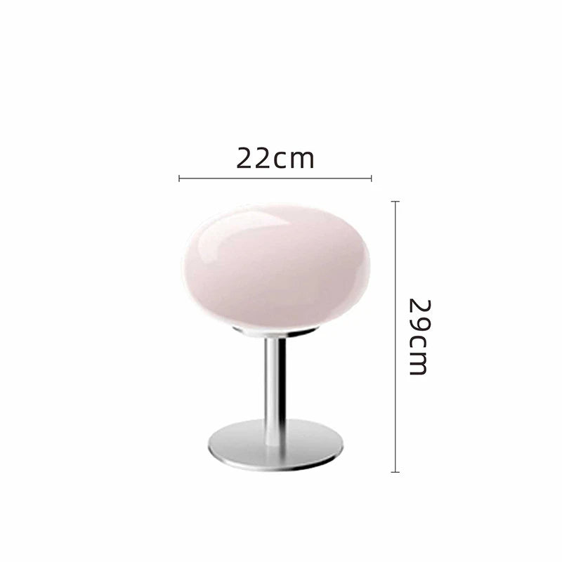 GlowArt - Kabellose Bauhaus Tischlampe mit dimmbarem LED-Licht