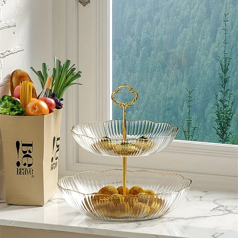 Mehrschichtiges Serviertablett für Obst
