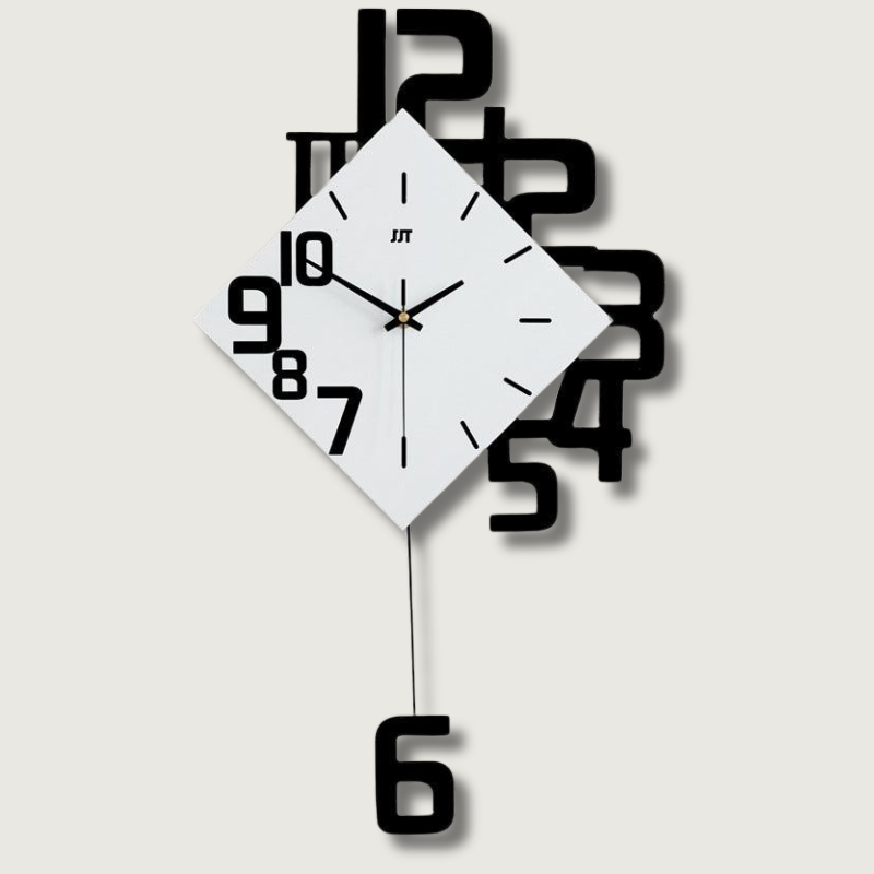 Moderne Geometrische Wanduhr