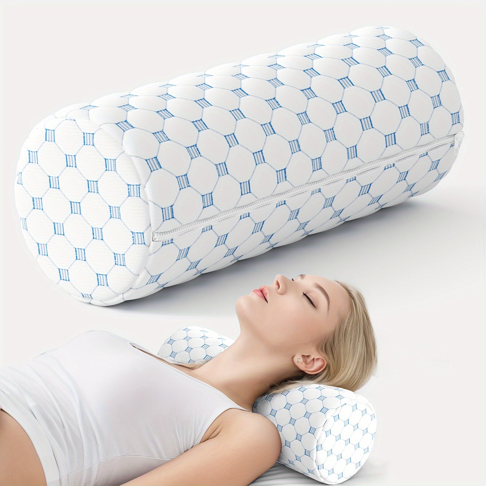 CoolNap - Ergonomische Nackenrolle Aus Memory Foam Mit Waschbarem Bezug