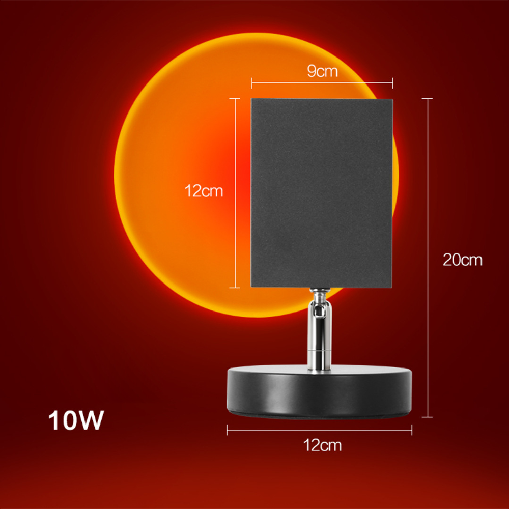 SunGlow – Retro Tischlampe mit Sonnenuntergangseffekt