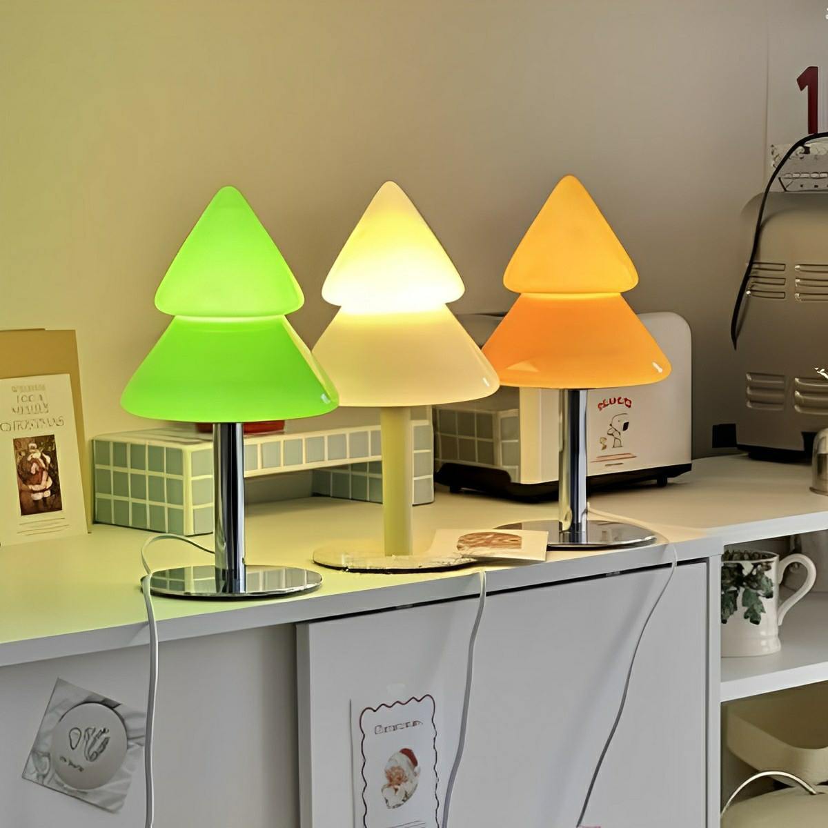 Moderne Weihnachts baum-LED-Tischlampe