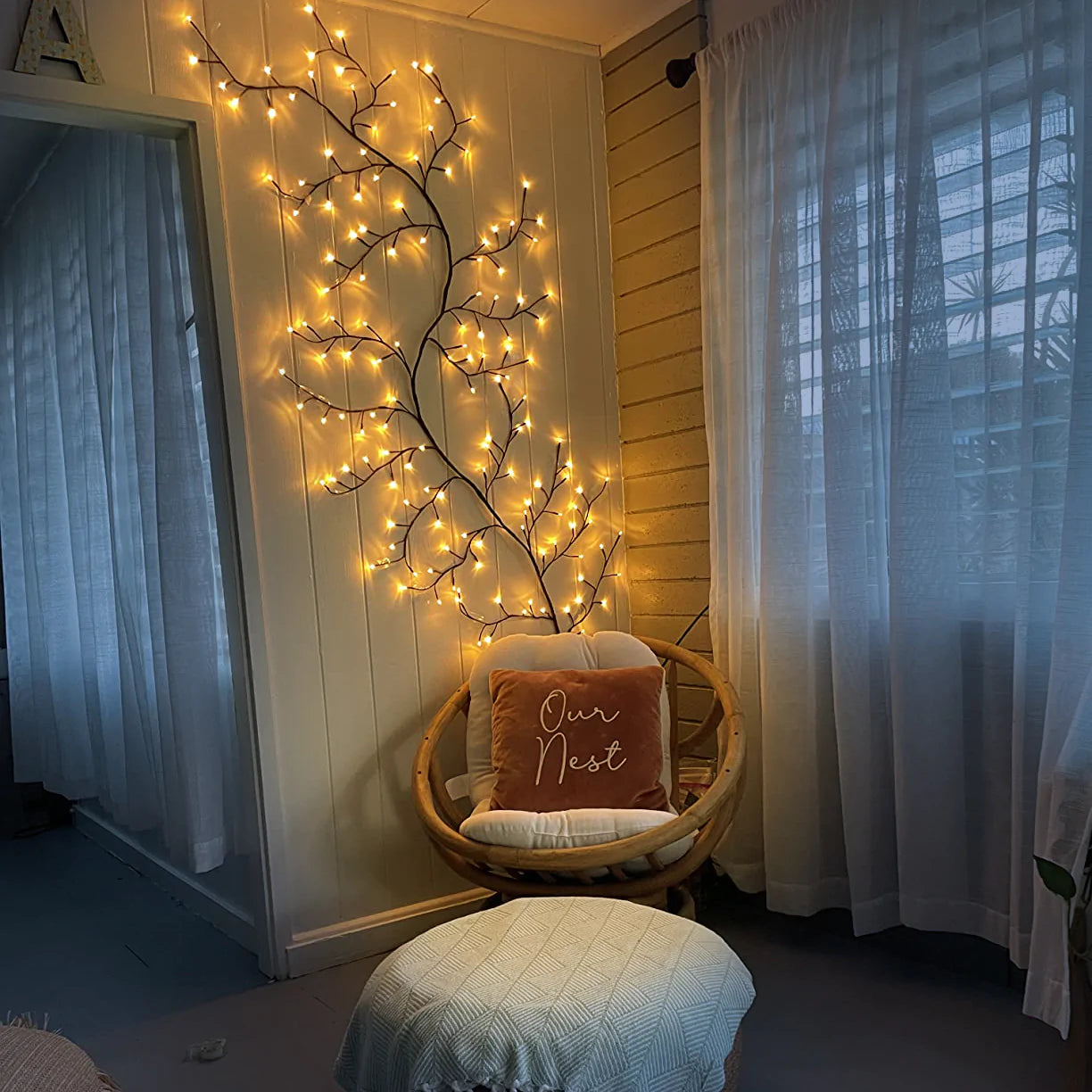 LED-Zweig-Wandleuchte für Weihnachtsdekoration