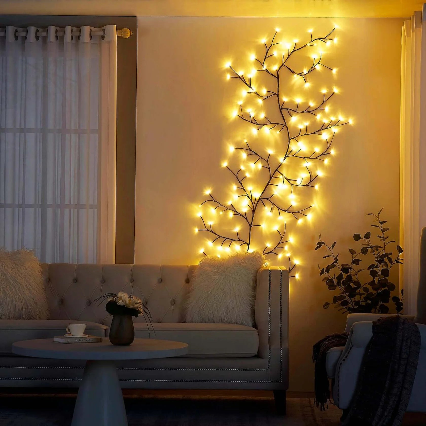 LED-Zweig-Wandleuchte für Weihnachtsdekoration