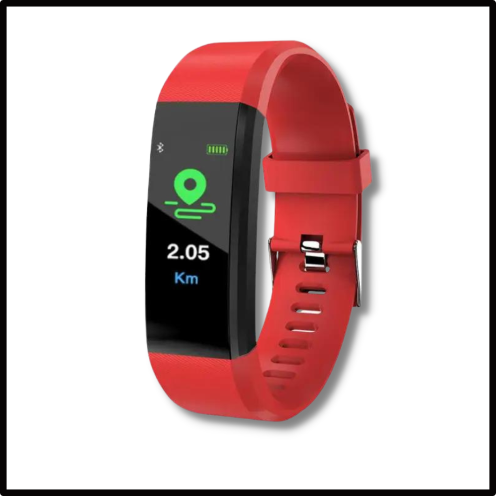 Sport-Smartwatch mit Schrittzähler und Bluetooth-Konnektivität