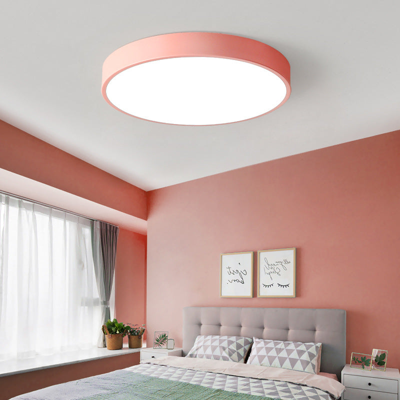 Nordische Kreisförmige LED-Deckenleuchte für Wohnzimmer und Schlafzimmer