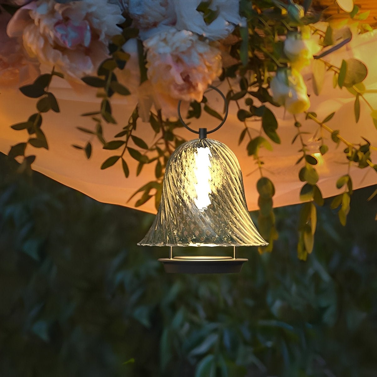 Solar-Weihnachts lichter in Glockenform für Garten und Veranda