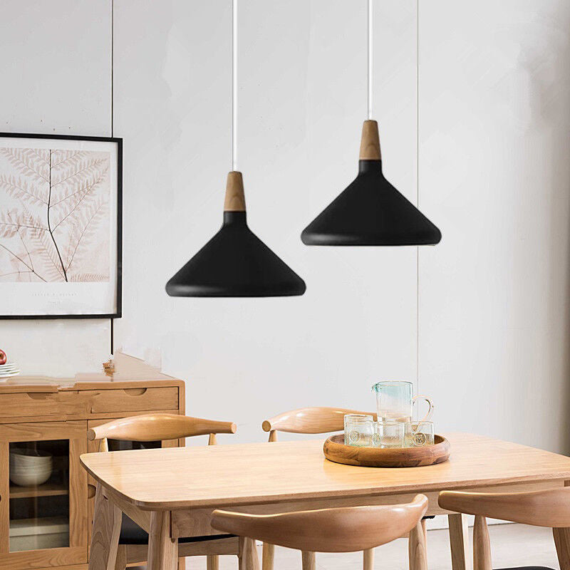 Verspielte Macaron Holz-Pendelleuchte