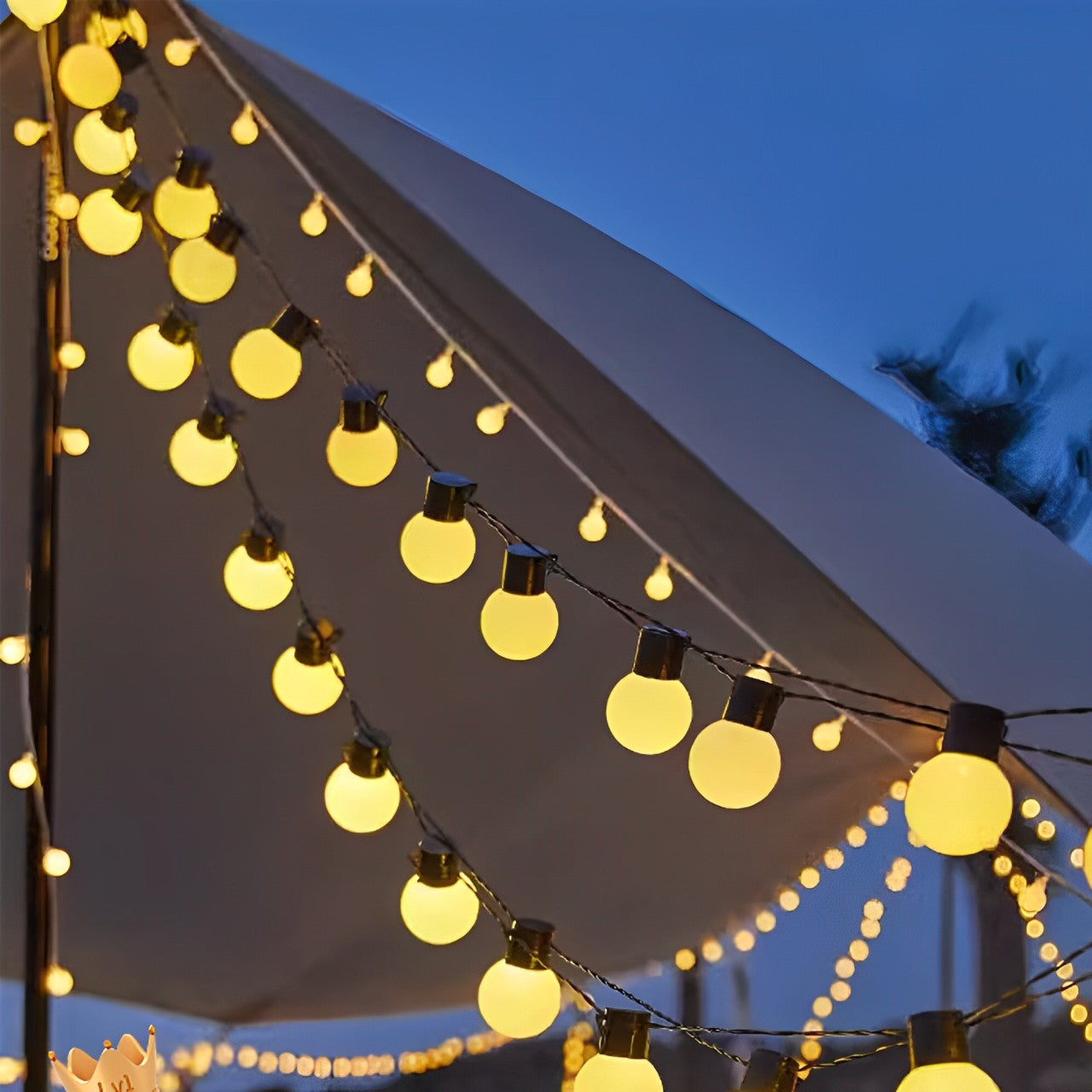 Weihnachts Solar LED-Kugellichterkette für den Außenbereich