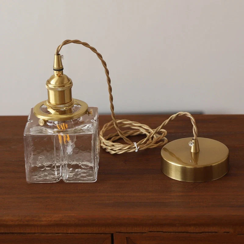 LumoLights - Vintage Glas Pendelleuchte im rustikalen Design für Wohnzimmer & Esszimmer