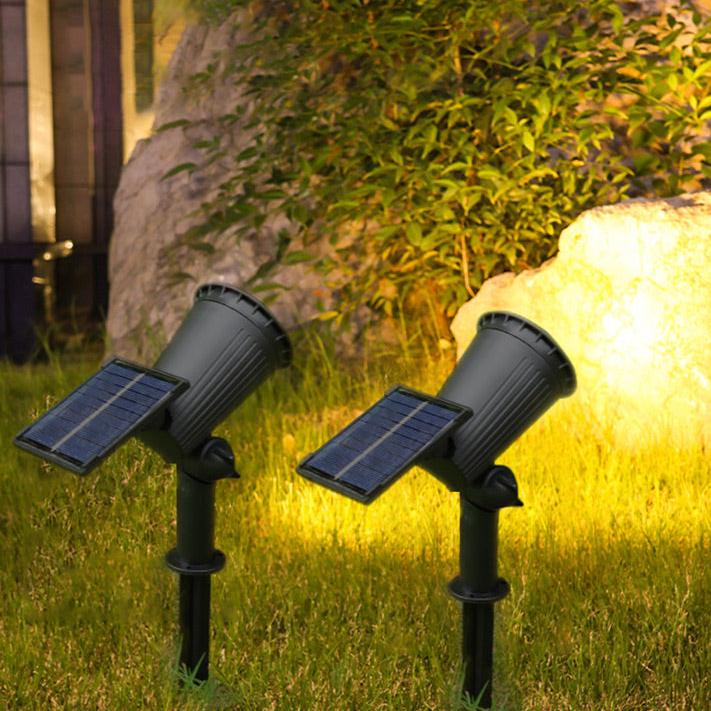 Schwarzer Solar-Gartenstrahler