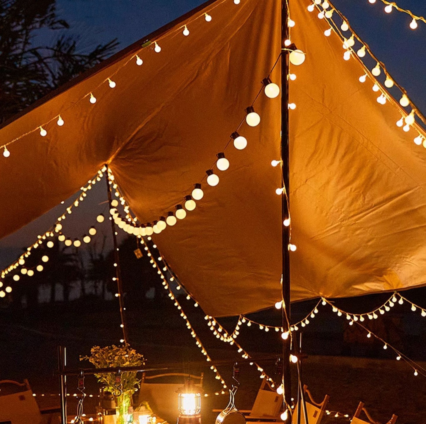 Weihnachts Solar LED-Kugellichterkette für den Außenbereich