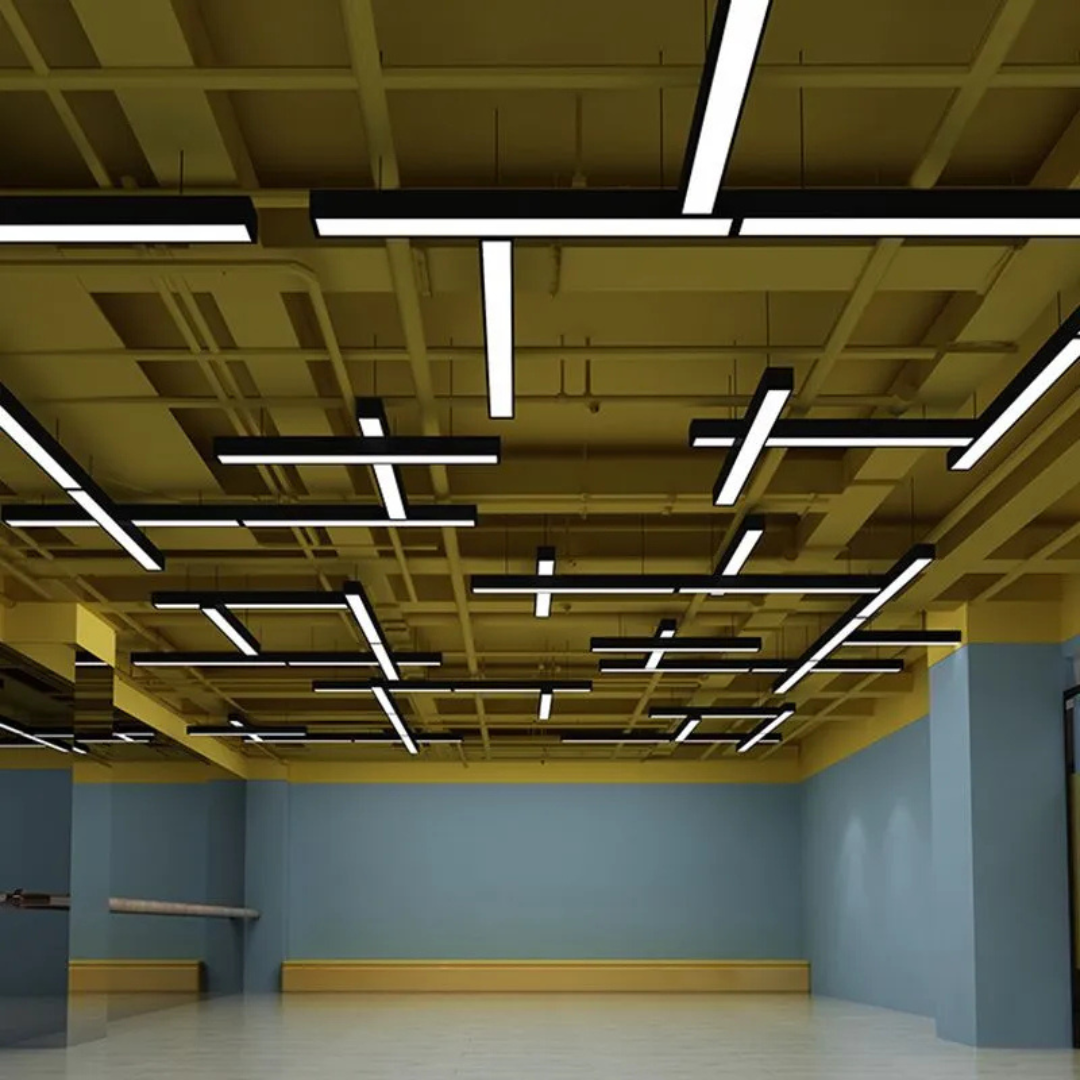 Moderne Rechteckige LED-Pendelleuchte
